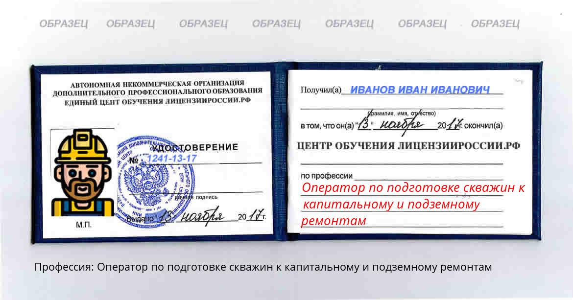 Оператор по подготовке скважин к капитальному и подземному ремонтам Казань